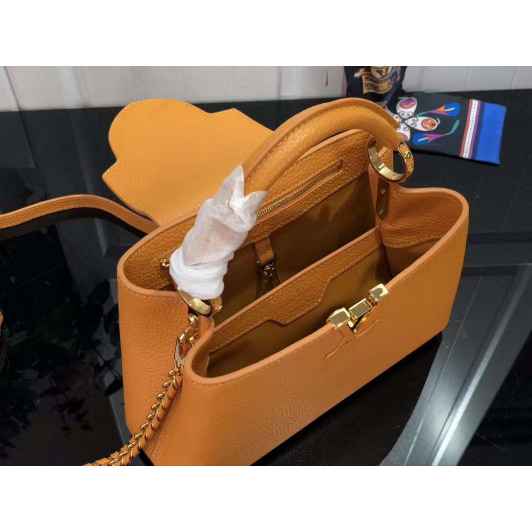 Louis Vuitton Capucines Handbag In Brown（27 x 18 x 9cm） - DopestKickz