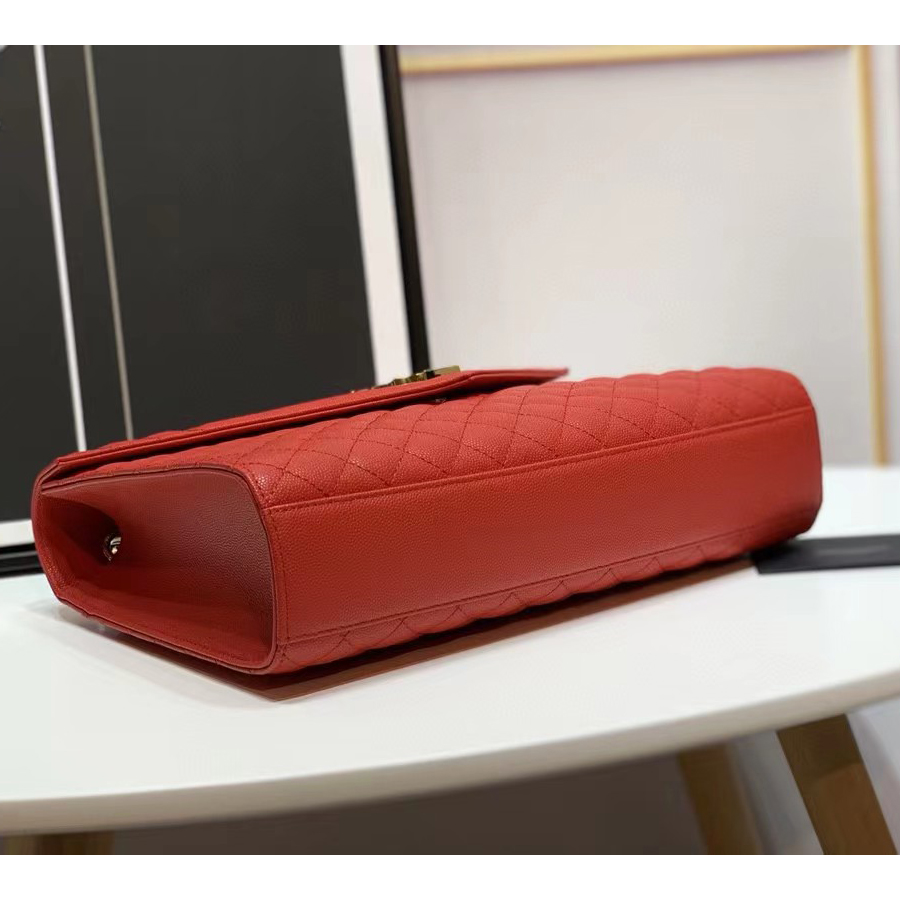 Saint Laurent Envelope Large Bag In Mix Matelasse Grain De Poudre Emboosed Leather - DopestKickz