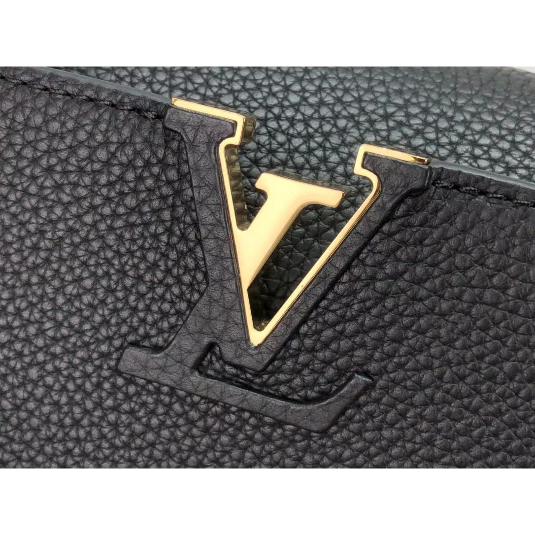 Louis Vuitton Capucines Handbag In Black（27 x 18 x 9cm） - DopestKickz
