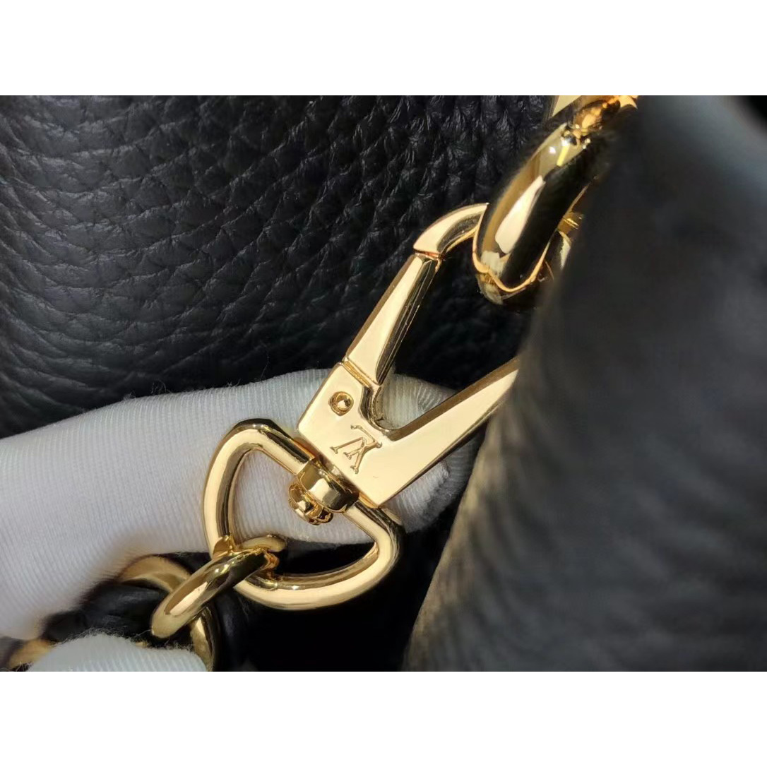 Louis Vuitton Capucines Handbag In Black（27 x 18 x 9cm） - DopestKickz