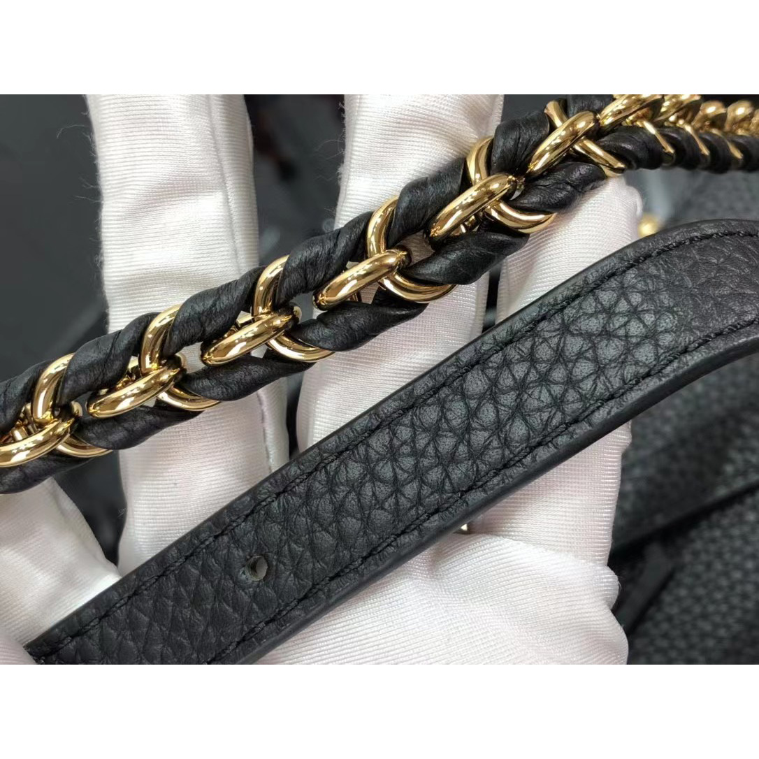 Louis Vuitton Capucines Handbag In Black（27 x 18 x 9cm） - DopestKickz