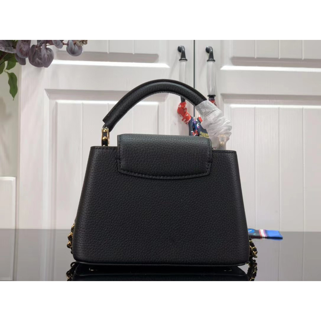 Louis Vuitton Capucines Mini Handbag In Black(21 x 14 x 8 cm) - DopestKickz