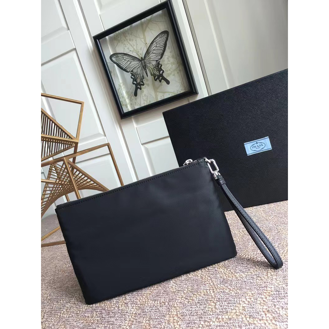 Prada Flat Pouch Black   28-18-1CM - DopestKickz