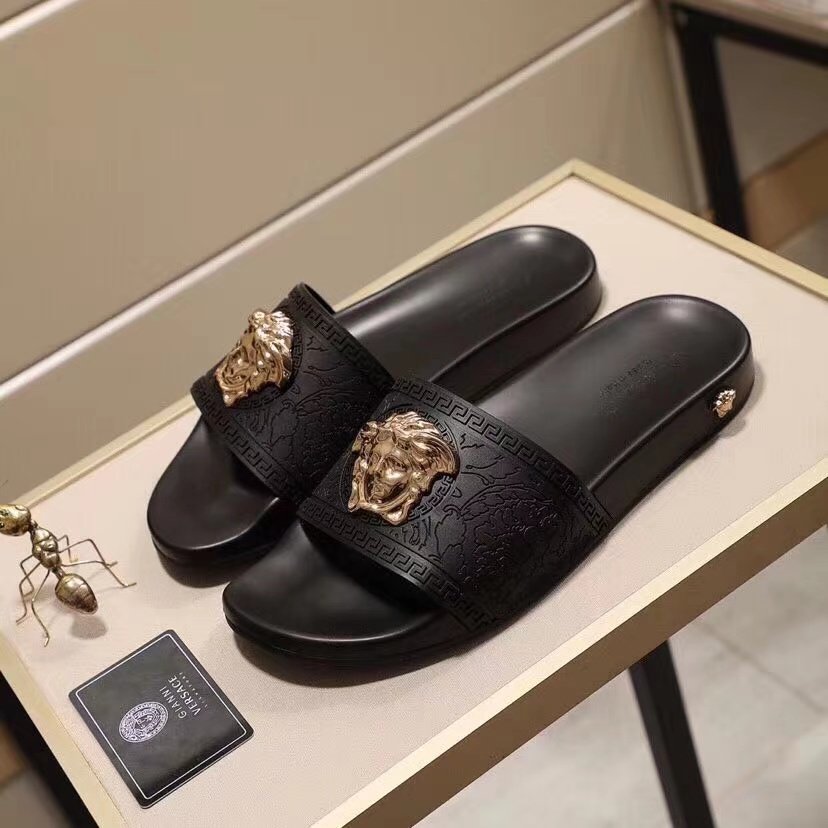 Versace Baroque Medusa Slides  - DopestKickz
