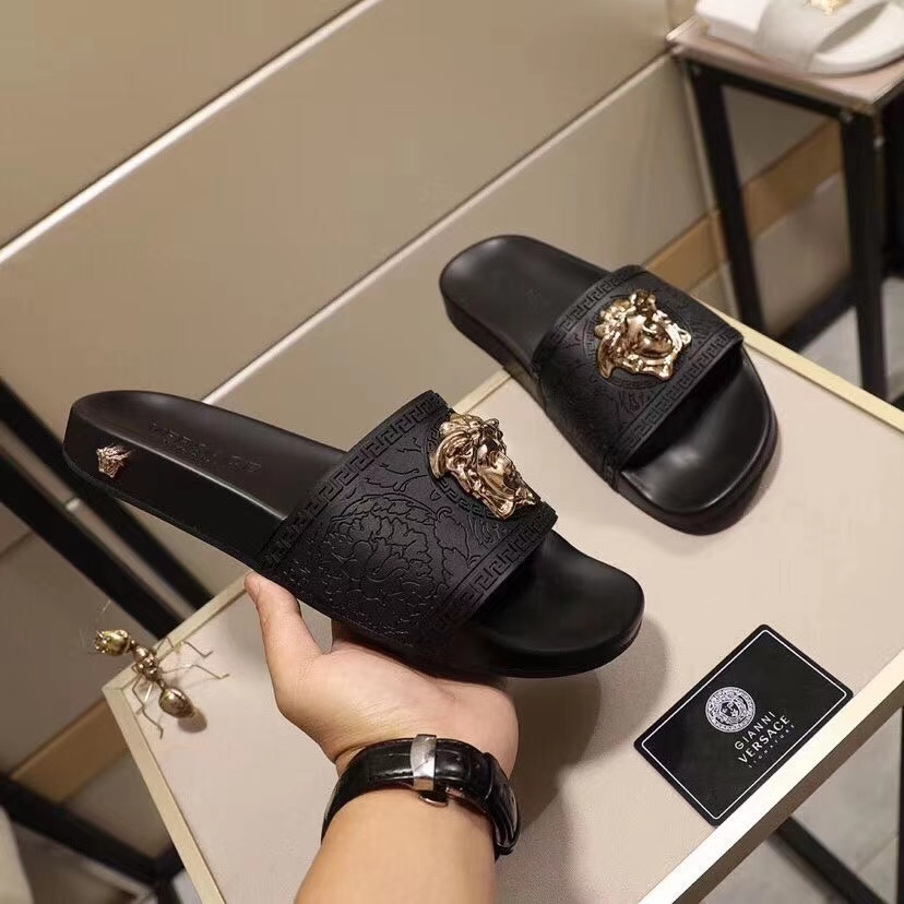 Versace Baroque Medusa Slides  - DopestKickz