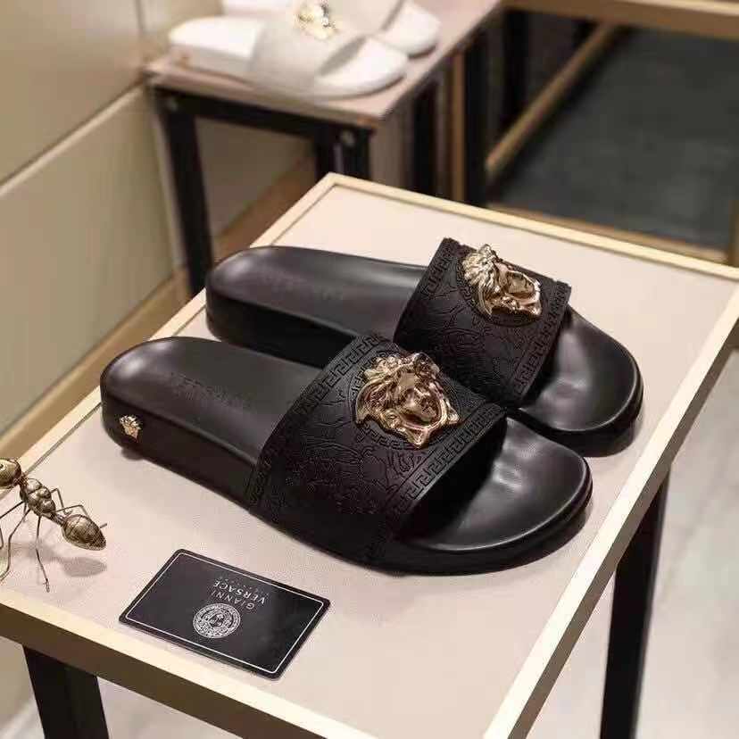 Versace Baroque Medusa Slides  - DopestKickz