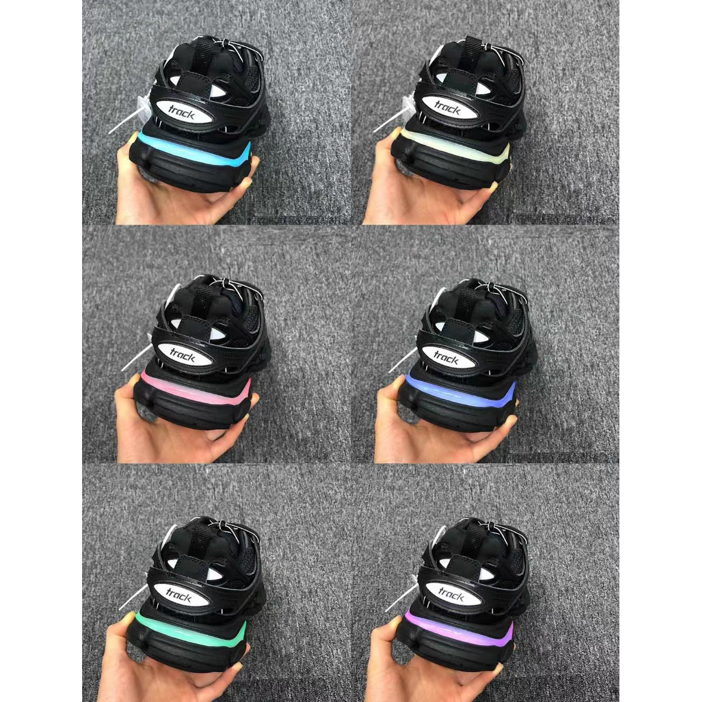 Balenciaga Tess S. Gomma Trek 3.0 LED Sneakers - DopestKickz