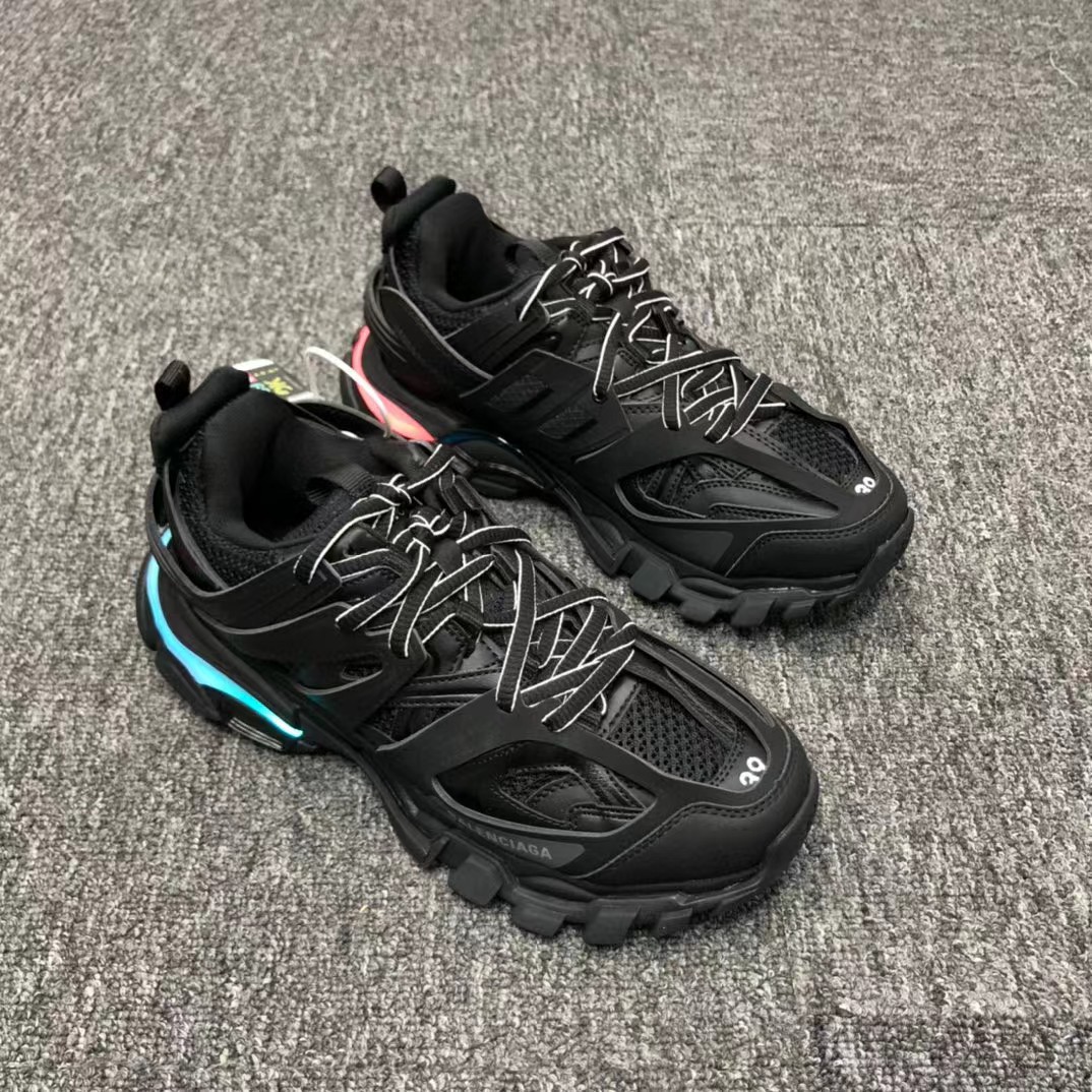 Balenciaga Tess S. Gomma Trek 3.0 LED Sneakers - DopestKickz