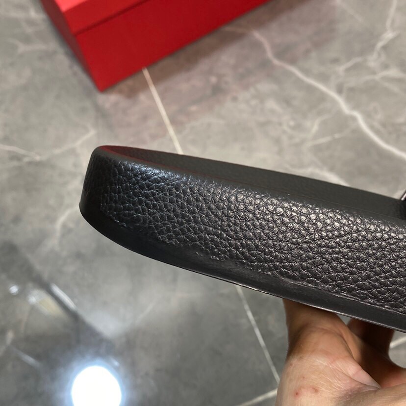 Valenti Garavani Summer V Logo Singature Sandal In Black - DopestKickz