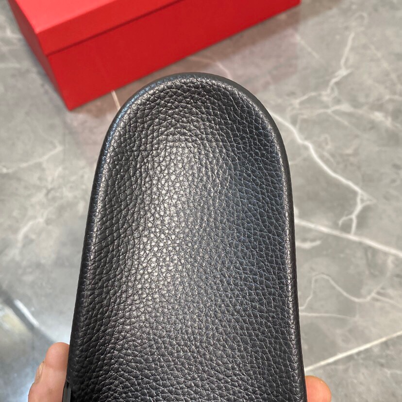 Valenti Garavani Summer V Logo Singature Sandal In Black - DopestKickz