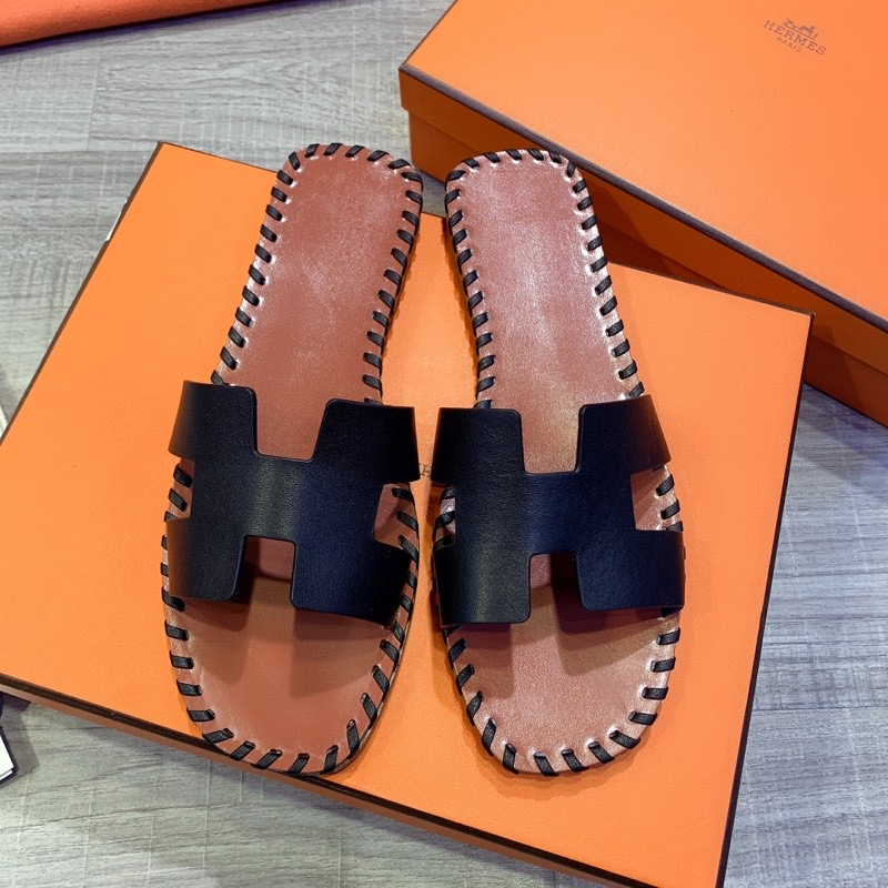 Hermes Leather Oran Sandals - DopestKickz