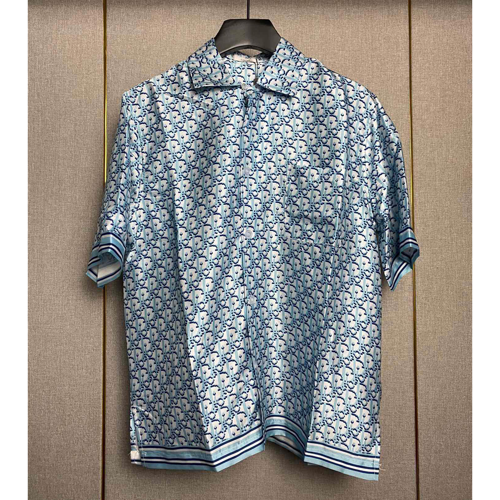 Dior Oblique Pixel Short-Sleeved Shirt And Shorts - DopestKickz