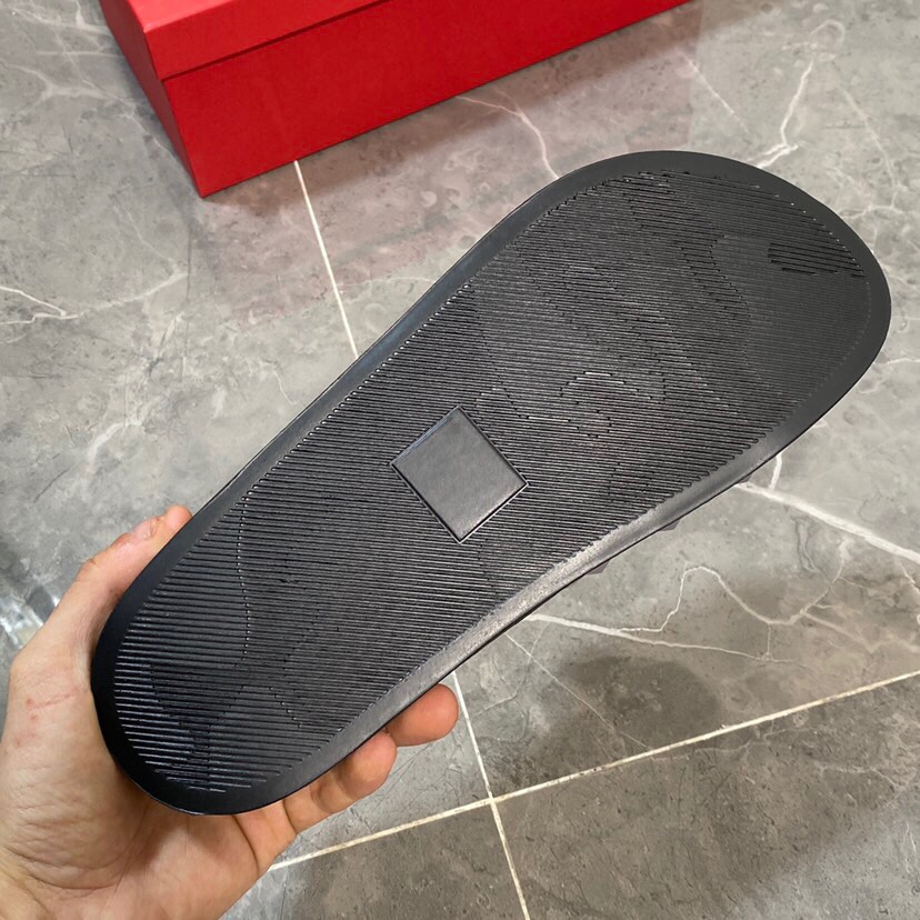 Valenti  Garavani Summer V Logo Singature Sandal In Grey - DopestKickz