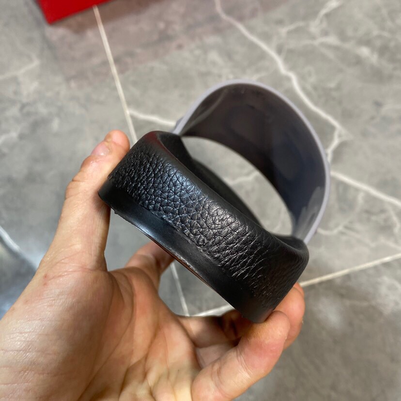 Valenti  Garavani Summer V Logo Singature Sandal In Grey - DopestKickz