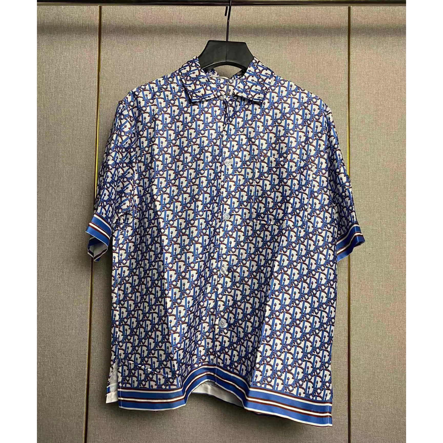 Dior Oblique Pixel Short-Sleeved Shirt And Shorts - DopestKickz