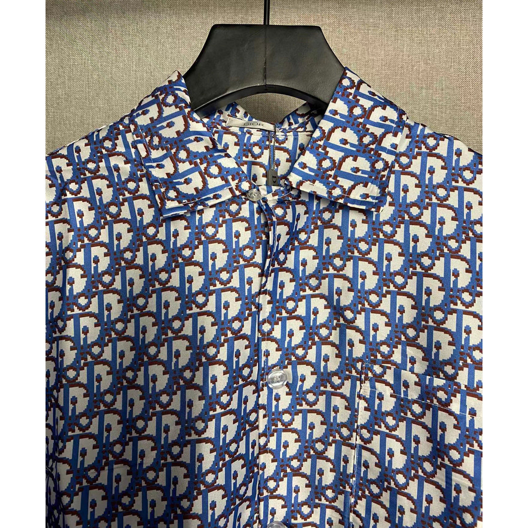 Dior Oblique Pixel Short-Sleeved Shirt And Shorts - DopestKickz