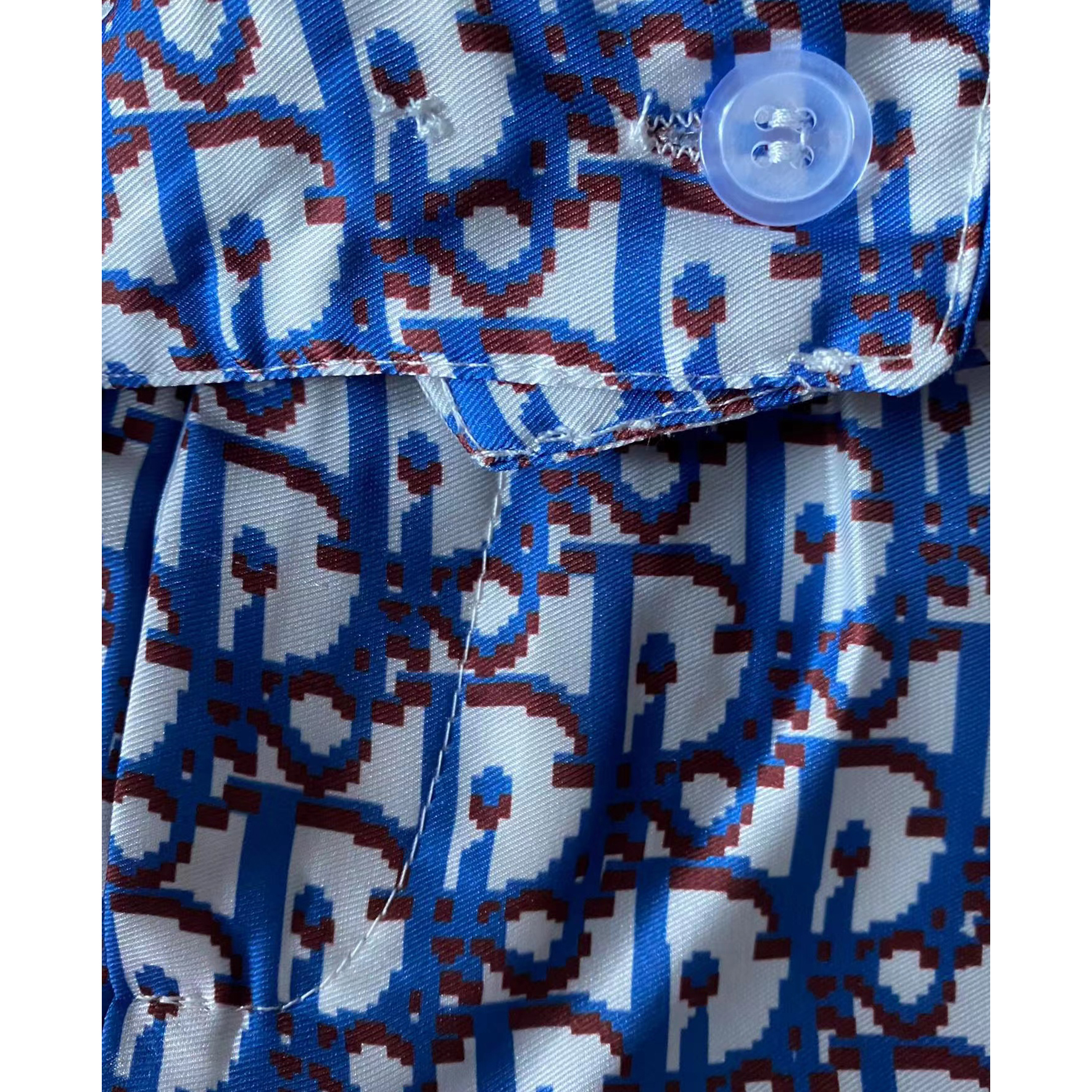 Dior Oblique Pixel Short-Sleeved Shirt And Shorts - DopestKickz