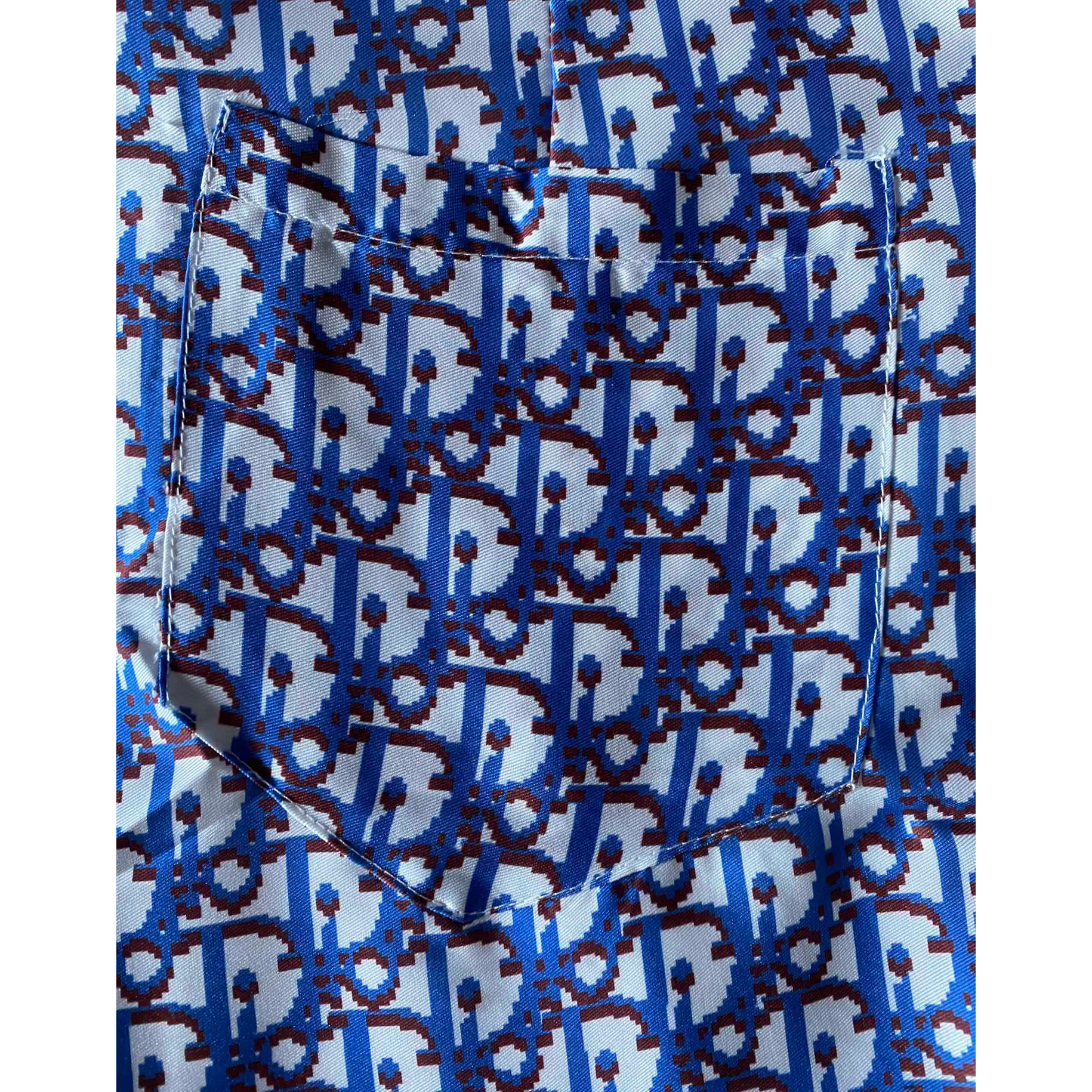 Dior Oblique Pixel Short-Sleeved Shirt And Shorts - DopestKickz