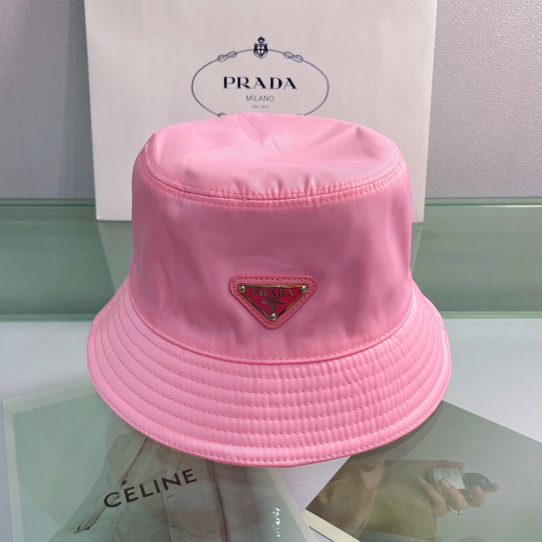 Prada Canvas Bucket Hat - DopestKickz