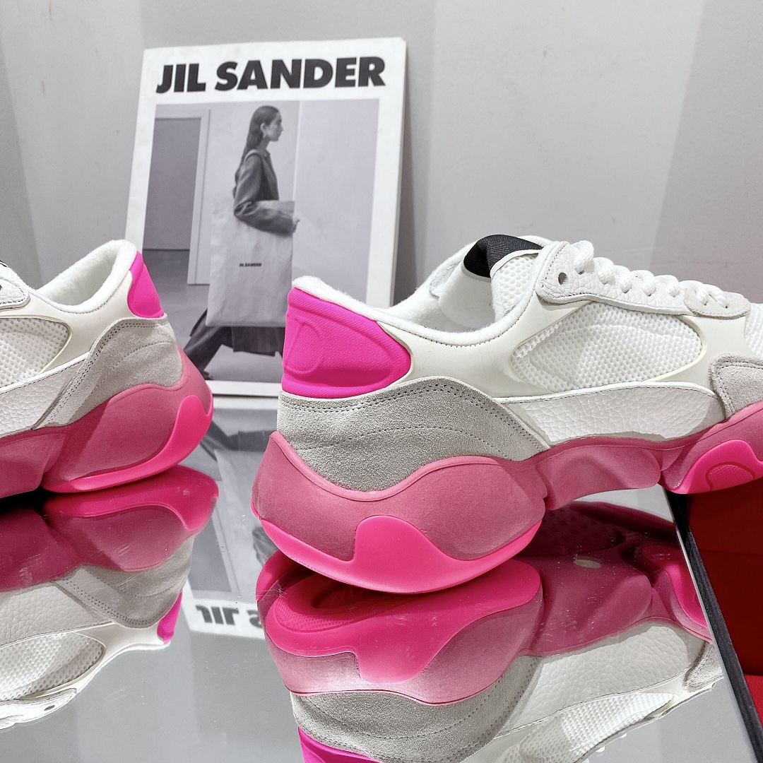 Valenti Mesh Fabric And Suede Sneakers - DopestKickz