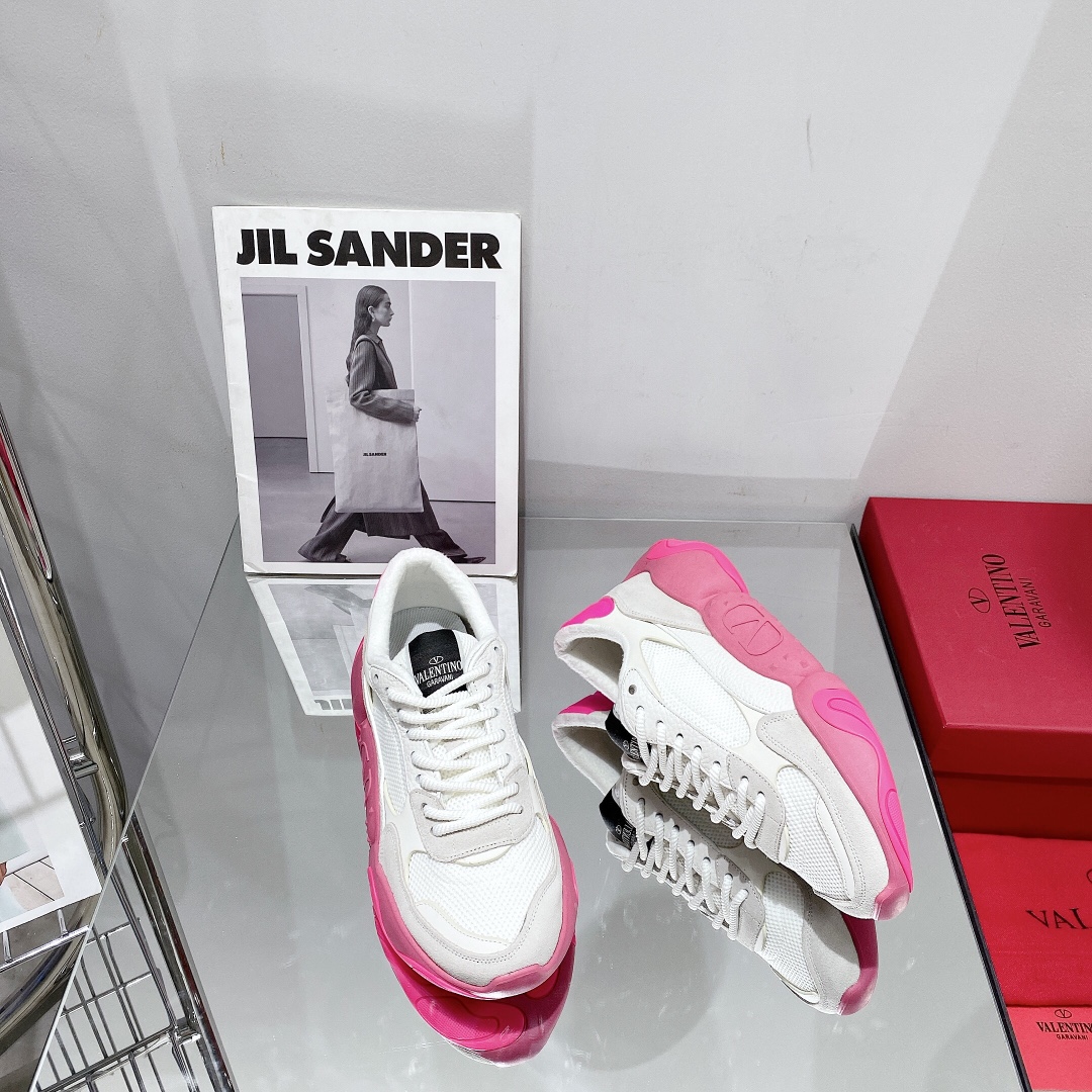 Valenti Mesh Fabric And Suede Sneakers - DopestKickz