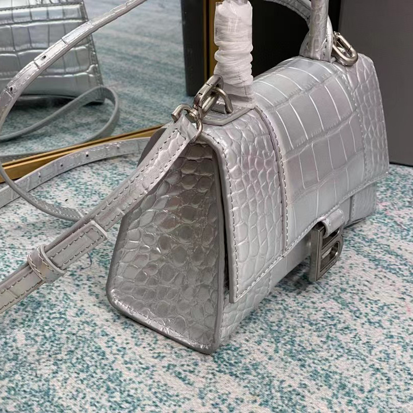Balenciaga Hourglass Top Handle Bag (19-21-8CM) - DopestKickz