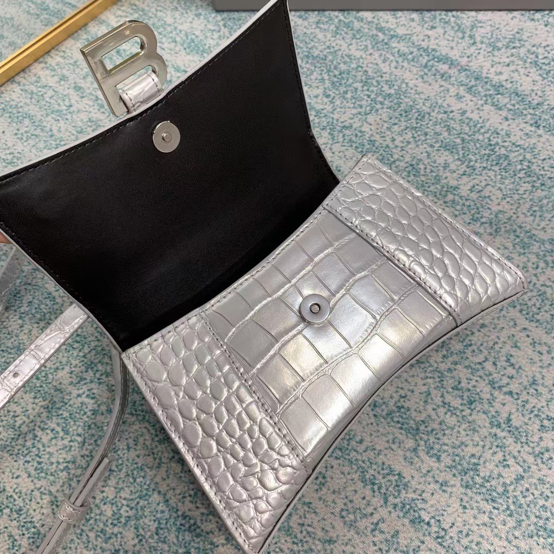 Balenciaga Hourglass Top Handle Bag (19-21-8CM) - DopestKickz