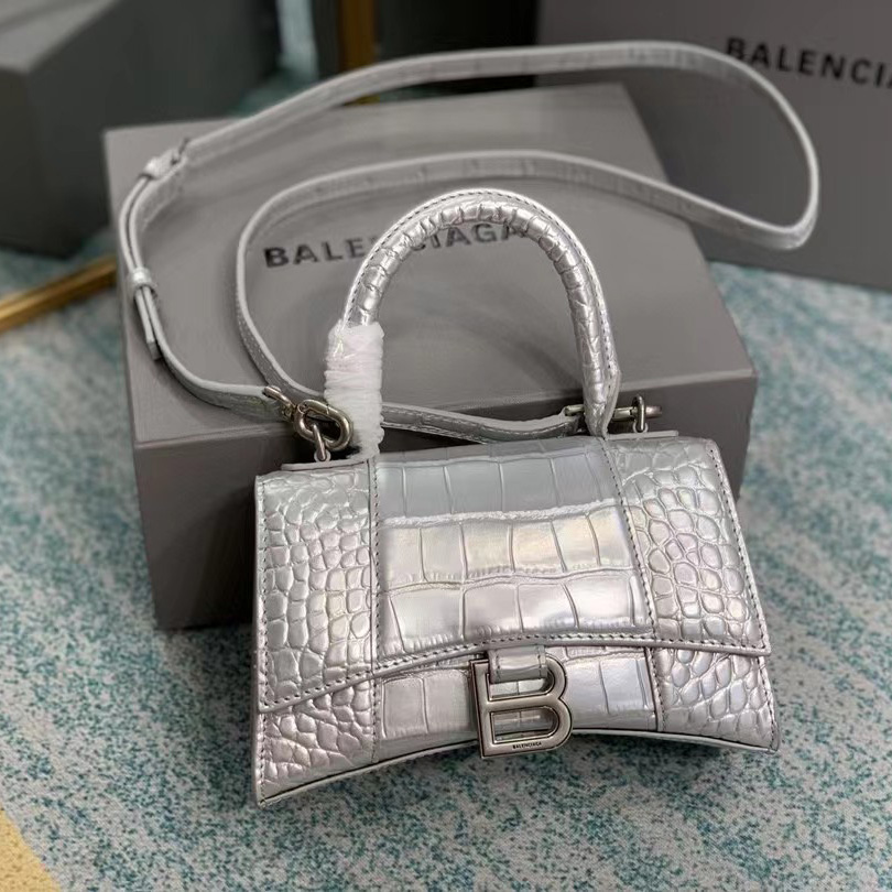 Balenciaga Hourglass Top Handle Bag (19-21-8CM) - DopestKickz