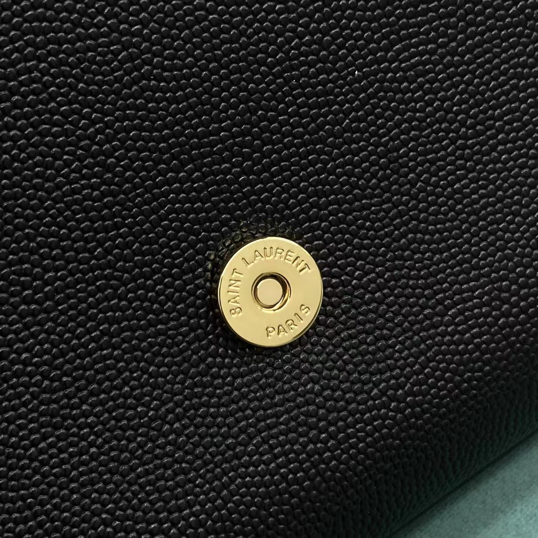 Saint Laurent Envelope Bag In Black(20-12.5-5CM) - DopestKickz