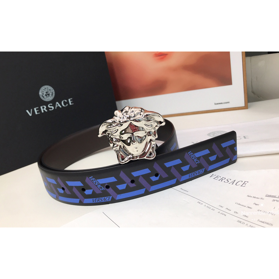 Versace La Greca Print 40 MM Belt  - DopestKickz