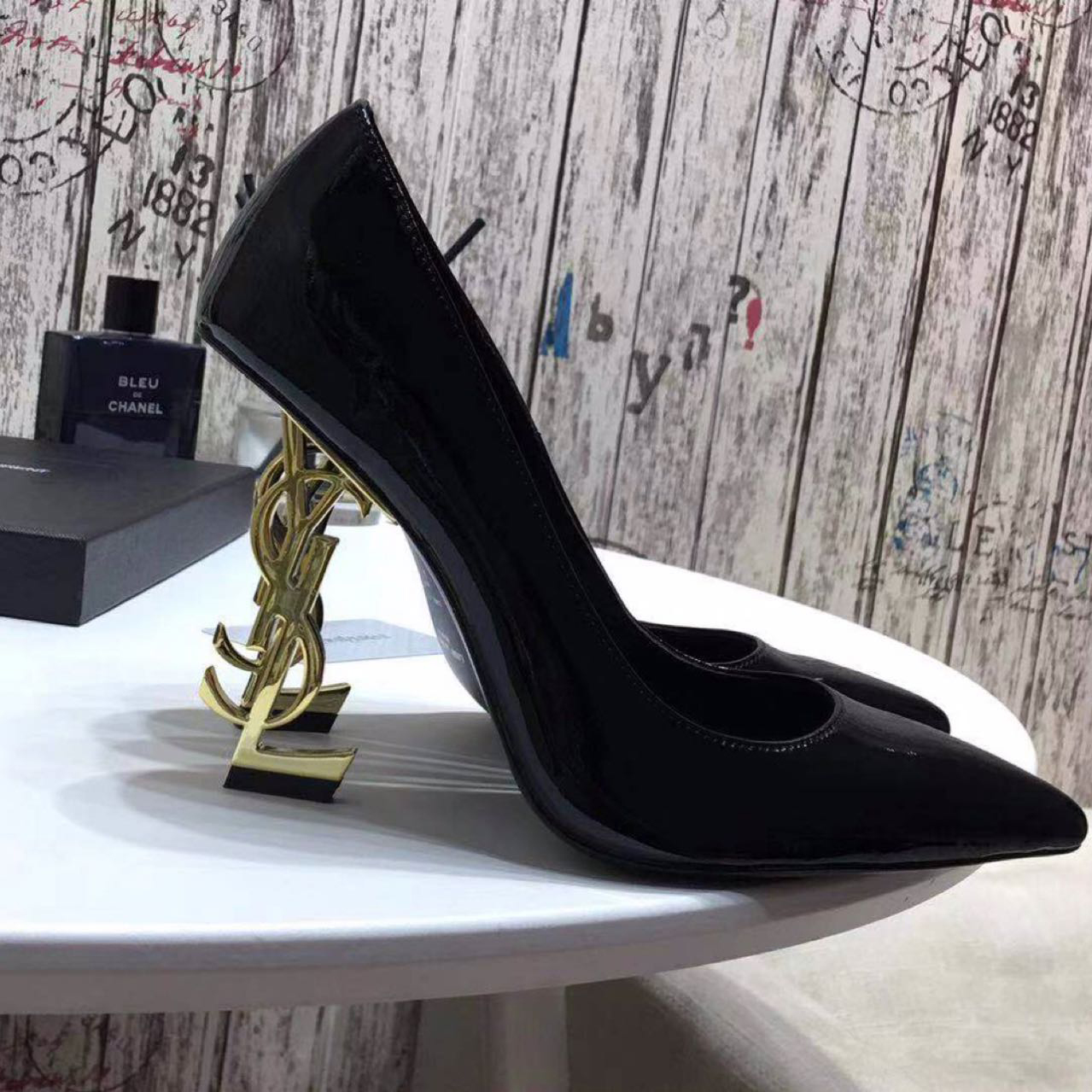 Saint Laurent Black Heels - DopestKickz