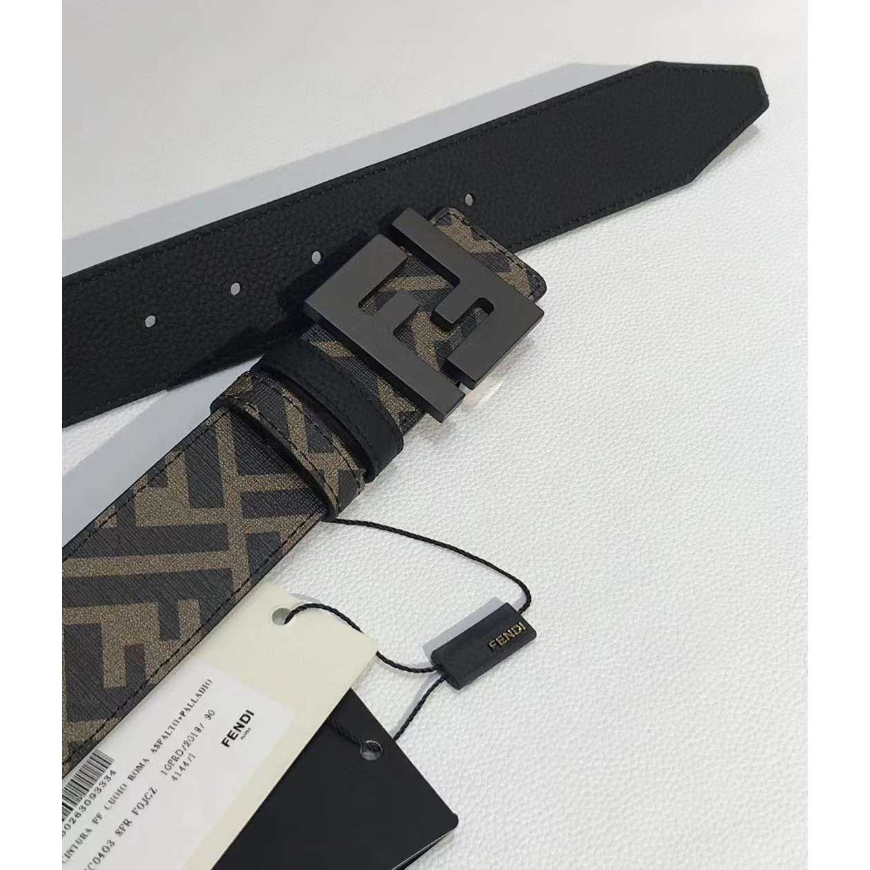 Fendi Leather Belt With FF Buckle - DopestKickz