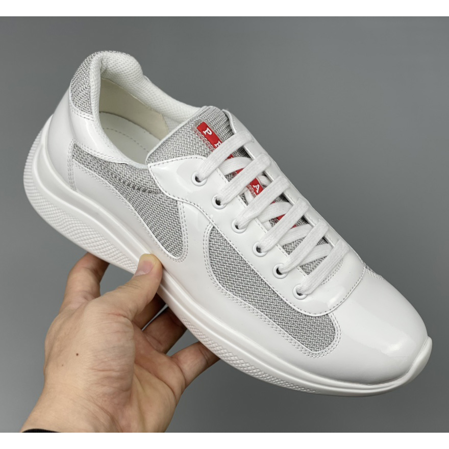 Prada Male America's Cup Sneaker In White(Upon UK Size) - DopestKickz