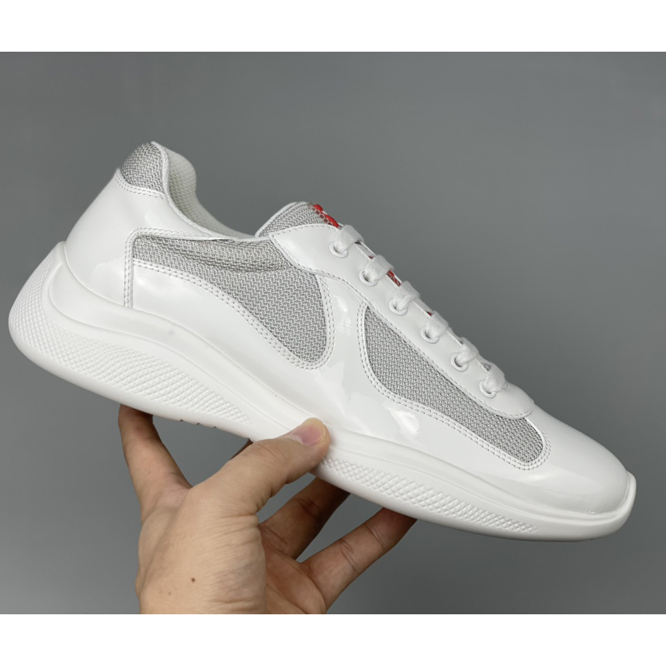 Prada Male America's Cup Sneaker In White(Upon UK Size) - DopestKickz
