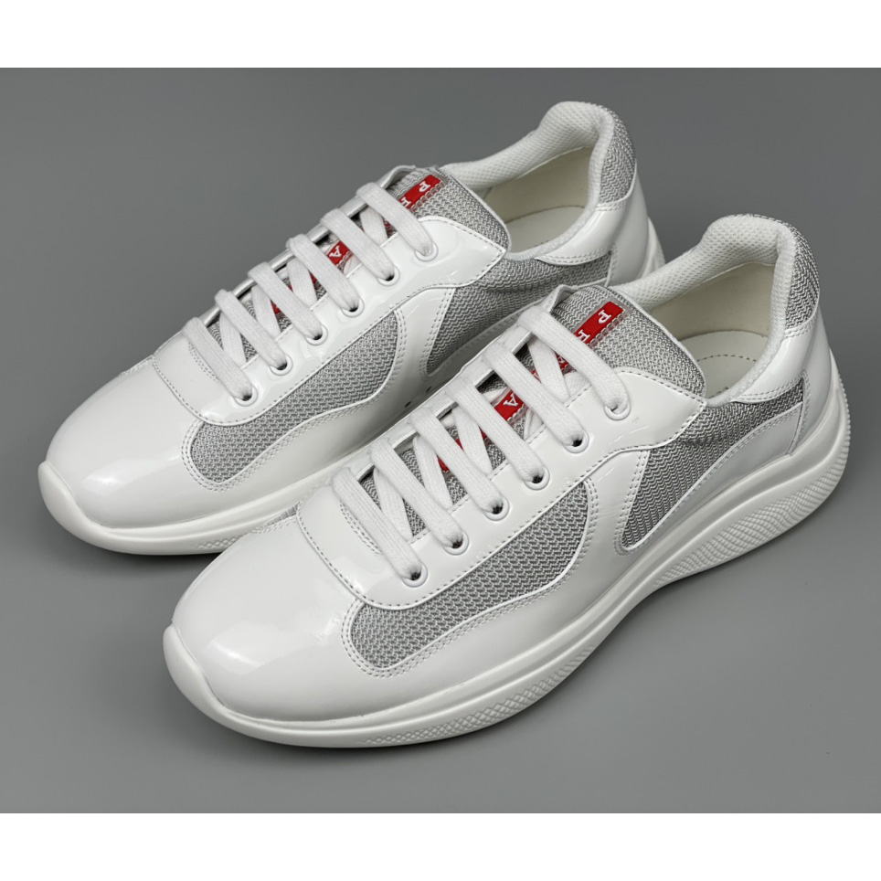 Prada Male America's Cup Sneaker In White(Upon UK Size) - DopestKickz
