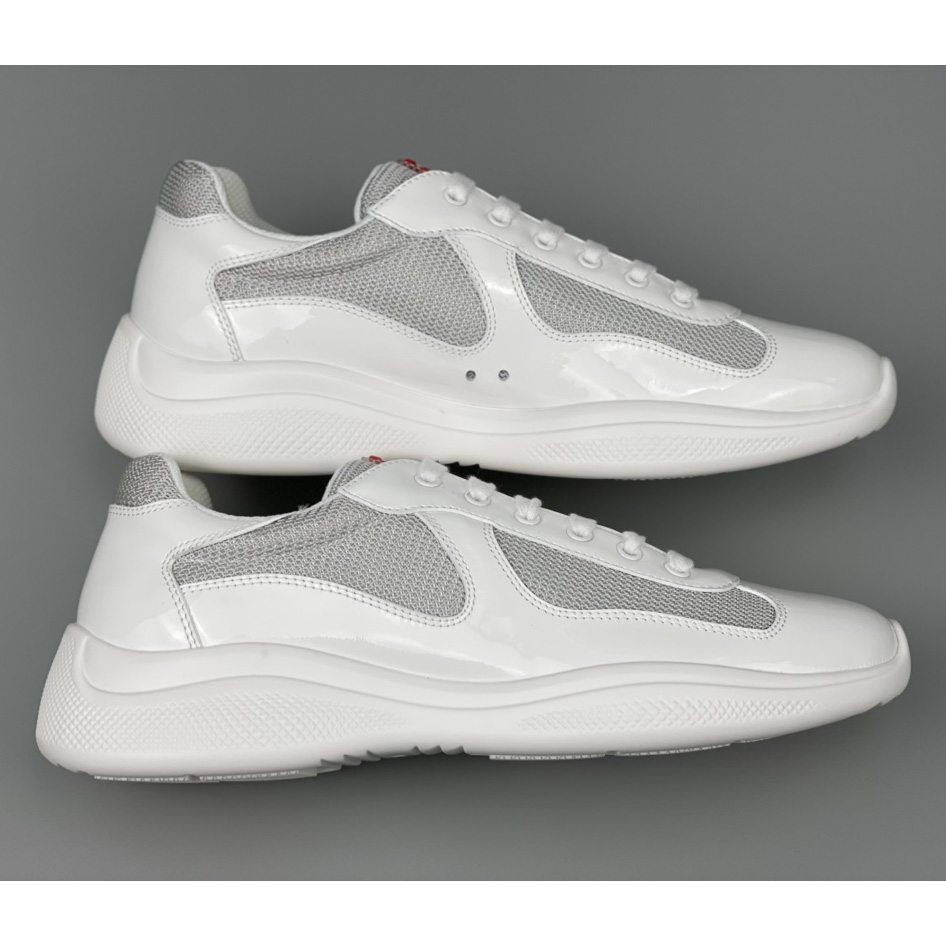 Prada Male America's Cup Sneaker In White(Upon UK Size) - DopestKickz