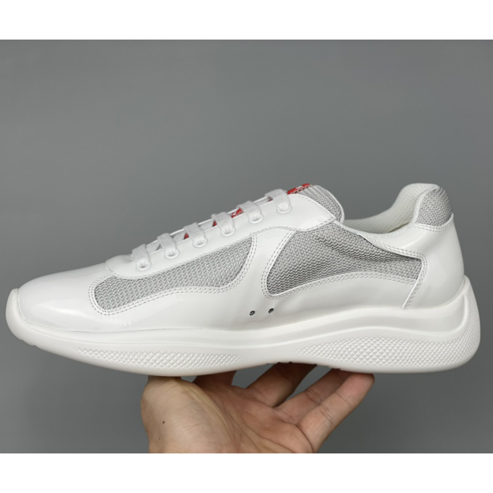 Prada Male America's Cup Sneaker In White(Upon UK Size) - DopestKickz