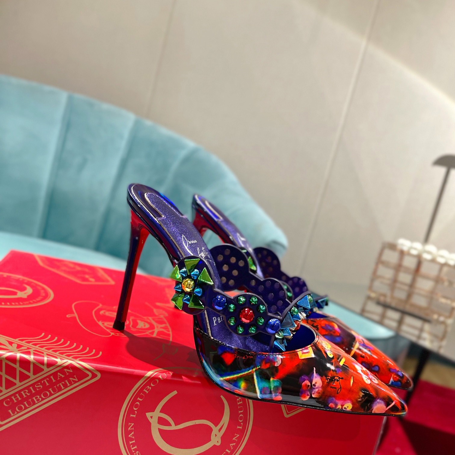 Christian Louboutin Miss Goldora Mules - DopestKickz