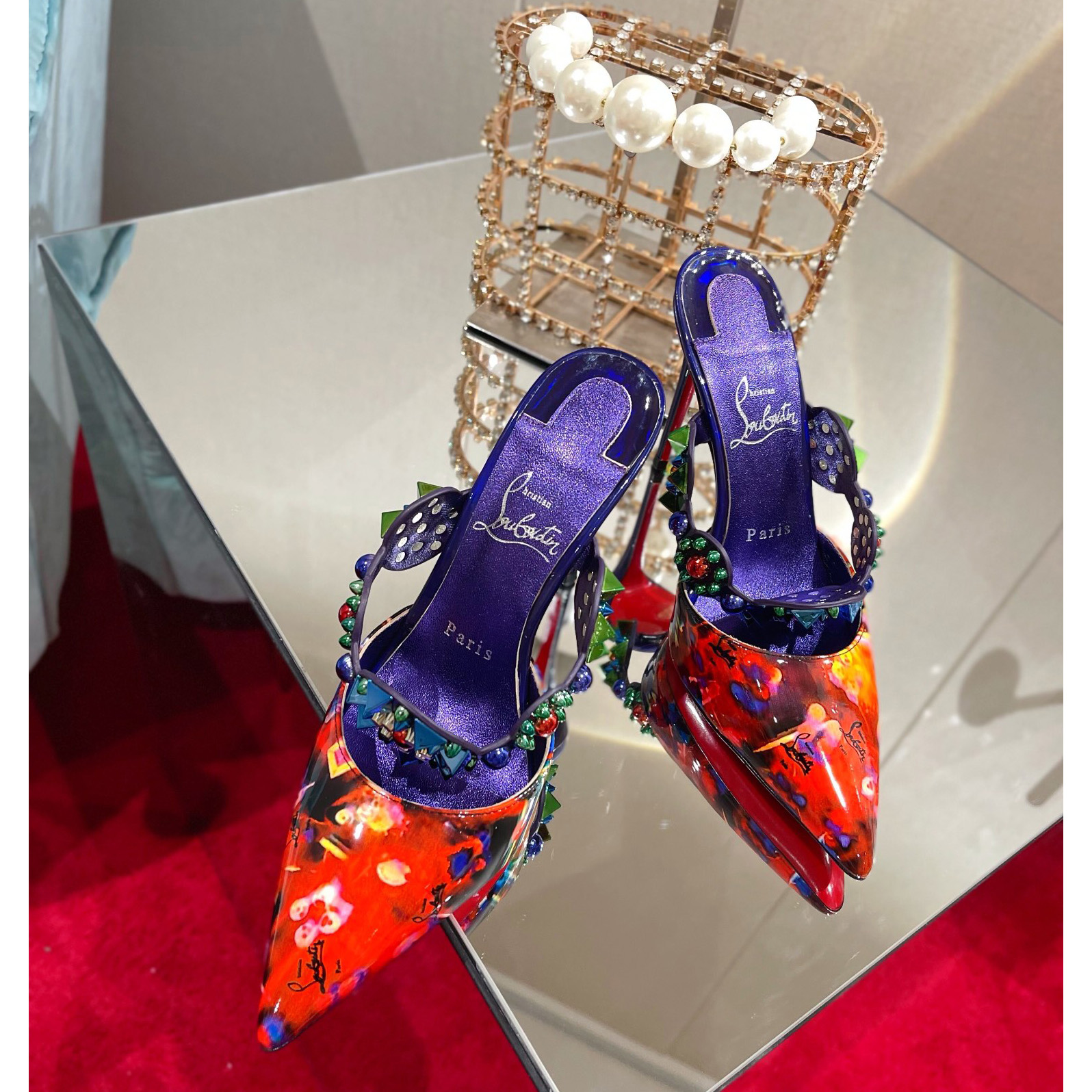 Christian Louboutin Miss Goldora Mules - DopestKickz