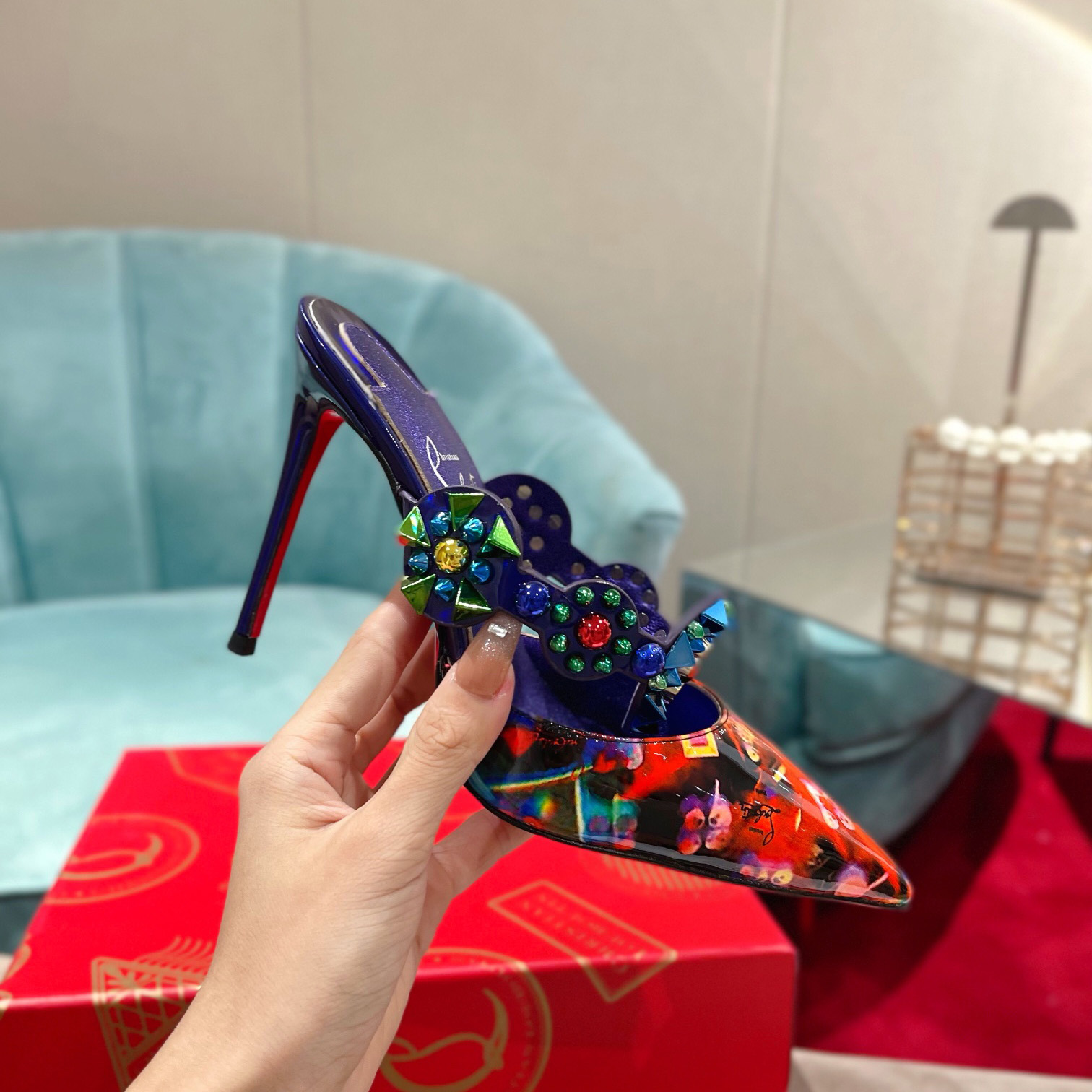 Christian Louboutin Miss Goldora Mules - DopestKickz
