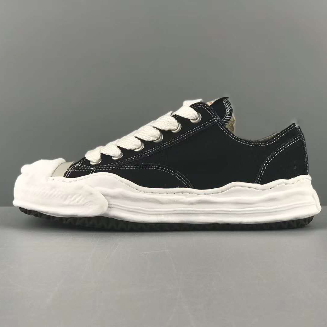 Maison Mihara Yasuhiro Original Sole Toe Cap Lowcut Canvas Sneaker - DopestKickz