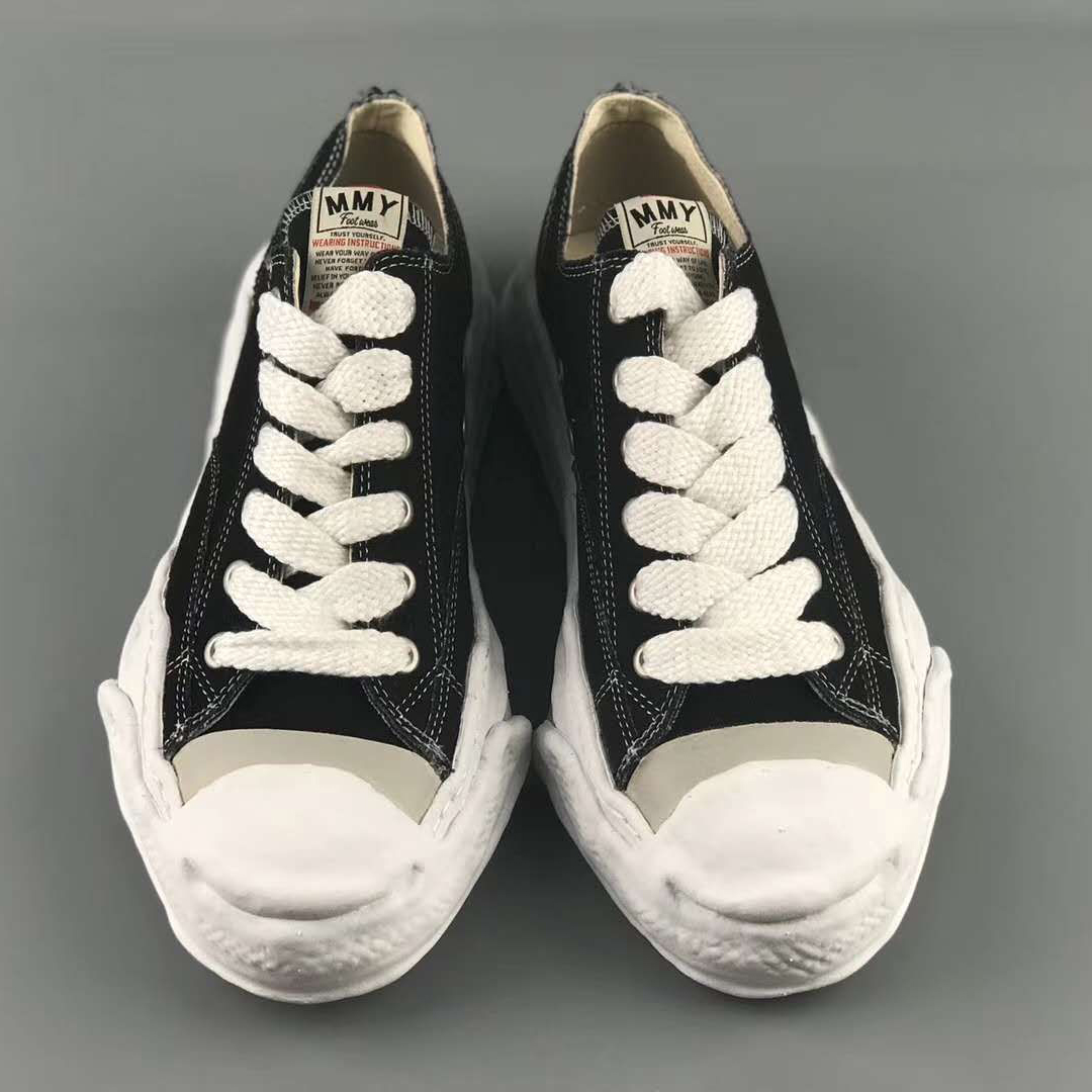 Maison Mihara Yasuhiro Original Sole Toe Cap Lowcut Canvas Sneaker - DopestKickz