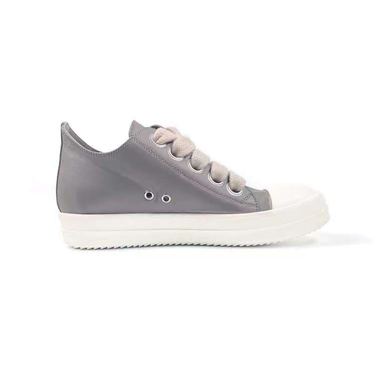 Rick Owens Taupe Calfskin Low Sneakers - DopestKickz