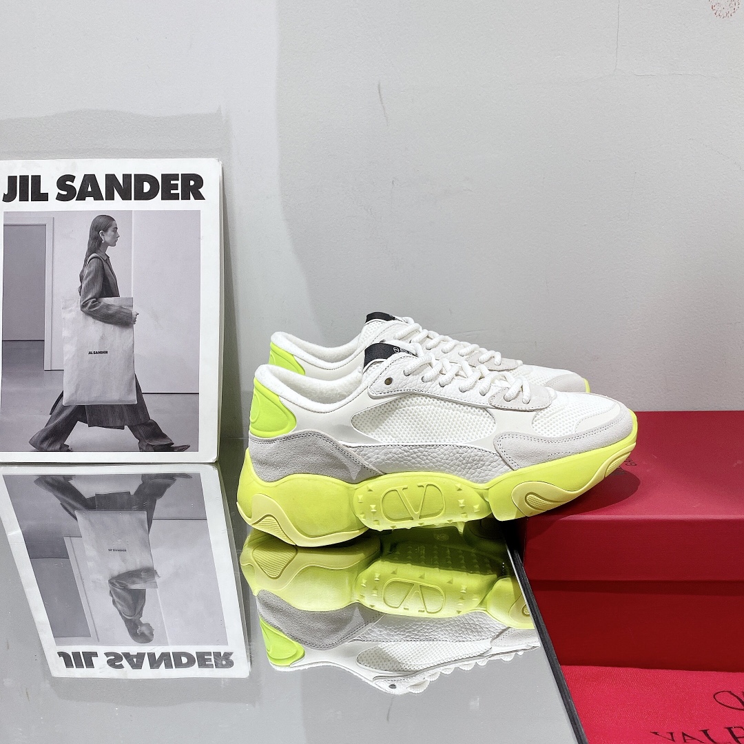 Valenti Mesh Fabric And Suede Sneakers - DopestKickz