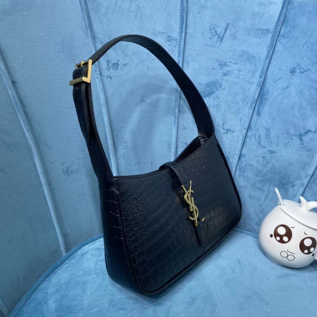 Saint Laurent Black Leather Bag (23-16-6CM) - DopestKickz