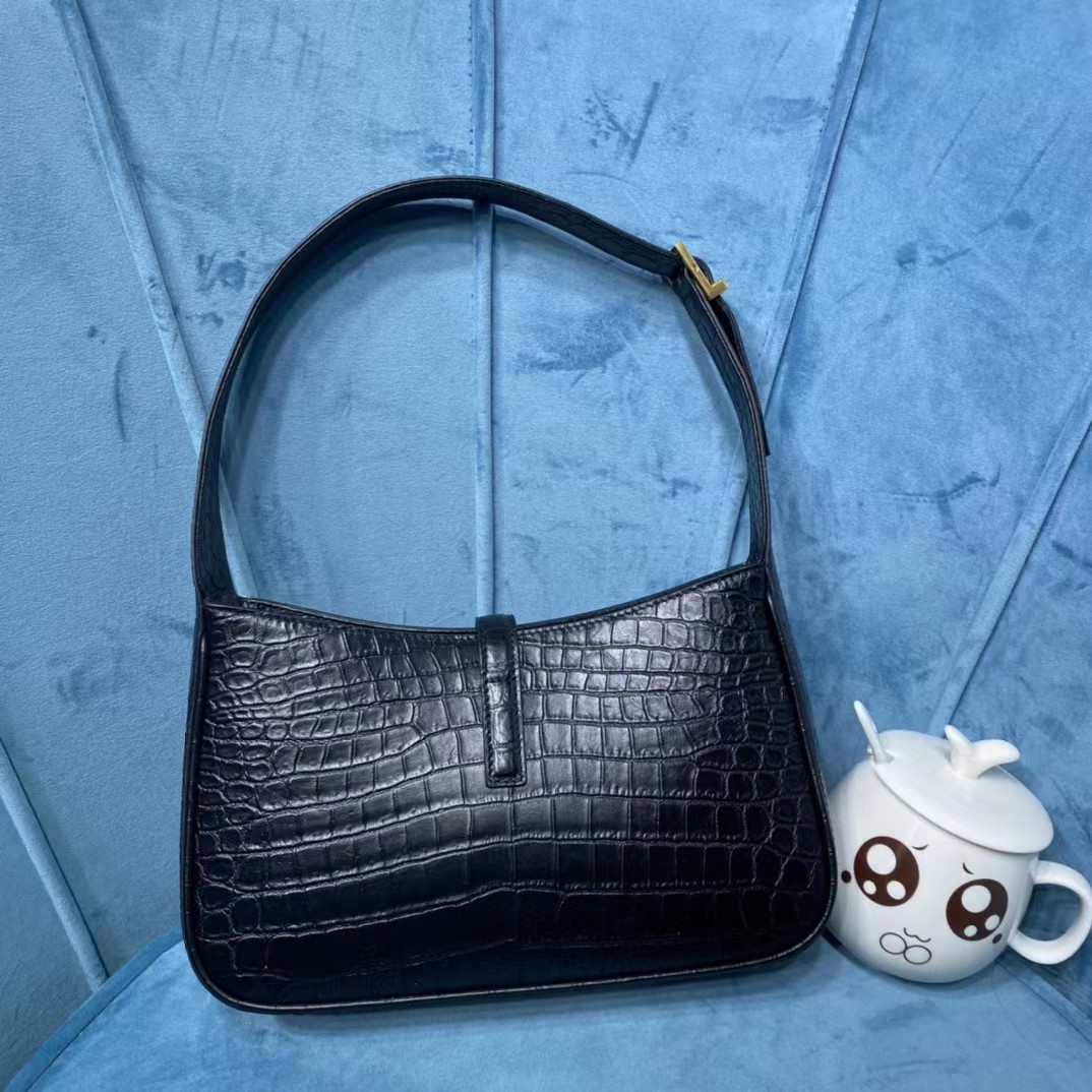 Saint Laurent Black Leather Bag (23-16-6CM) - DopestKickz