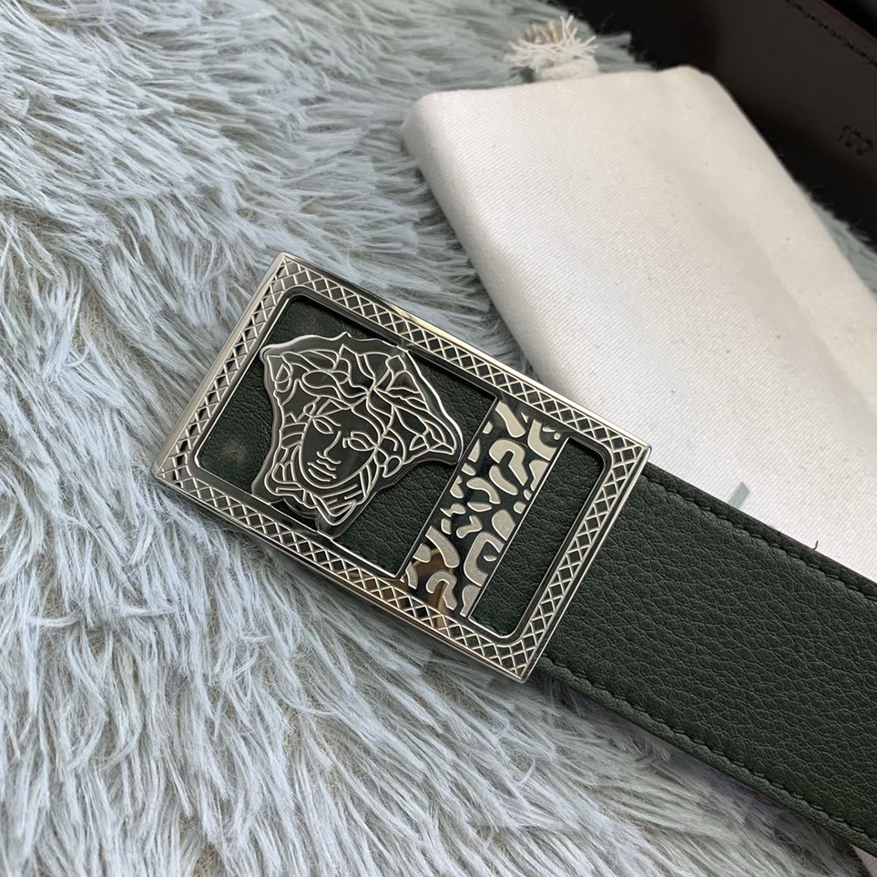 Versace Medusa Head Leather Belt  35mm - DopestKickz
