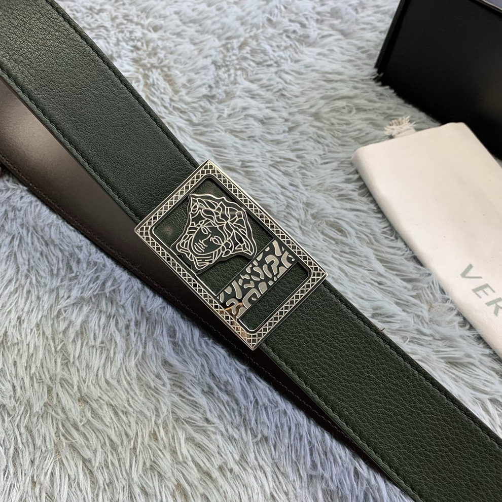 Versace Medusa Head Leather Belt  35mm - DopestKickz