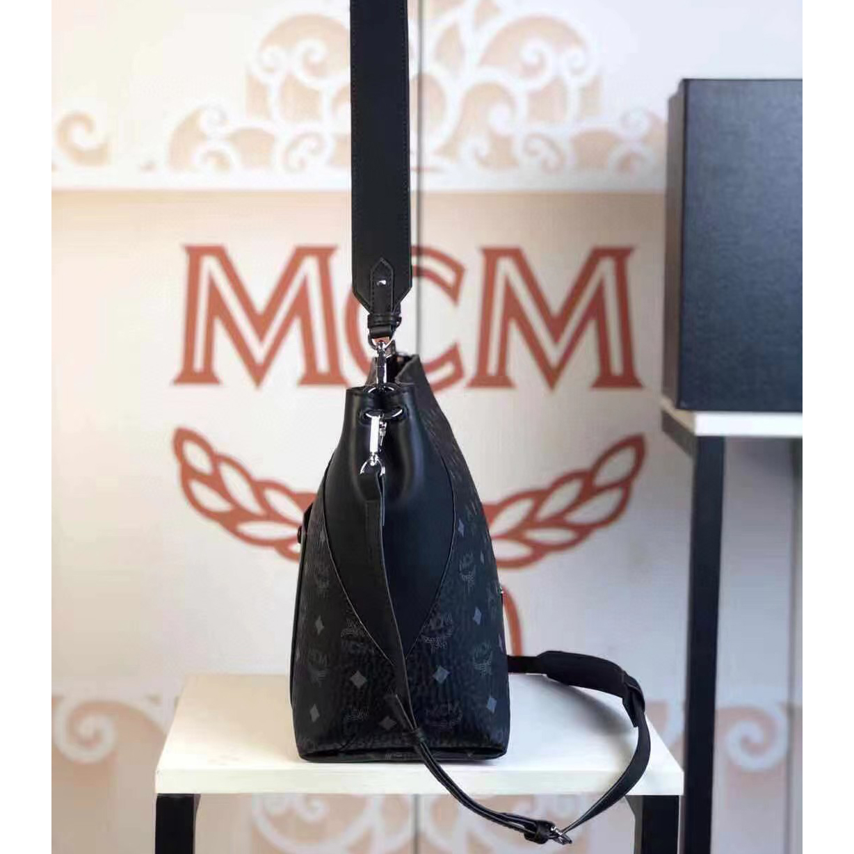 MCM Monogram Print Tote Bag(28-25-14cm) - DopestKickz