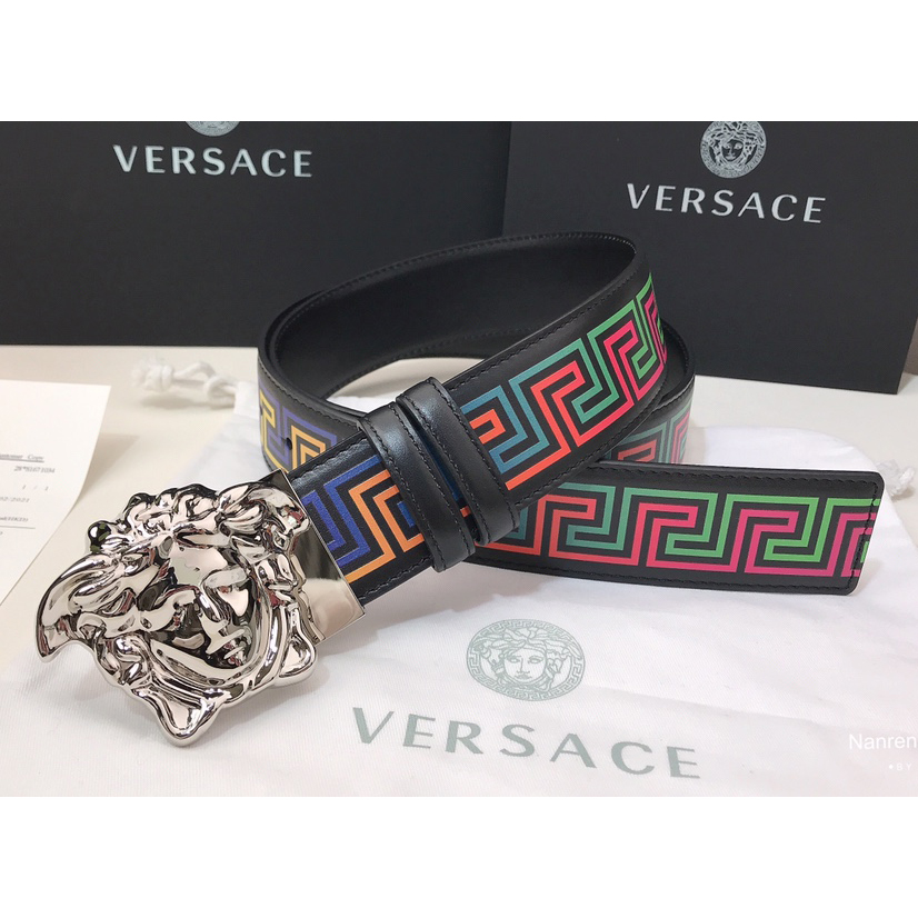 Versace Barocco Print Palazzo 40 MM Belt  - DopestKickz